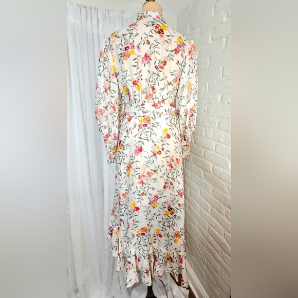 Zimmermann ElkaVine Linen Floral Wrap Dress Size 3 (US 8–10) - Picture 6 of 15
